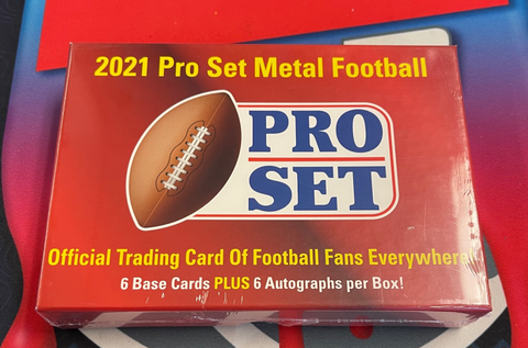 2021 Leaf Pro Set Metal Football Hobby Box D&P Cards