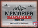 2021/22 Leaf Memories Basketball Hobby Box