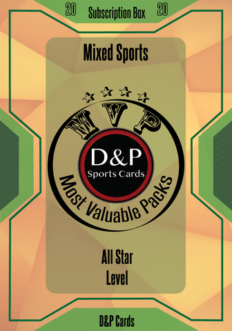 MVP Subscription Box - Mixed Sports - All Star Level - One Time Purchase - D&P Sports Cards