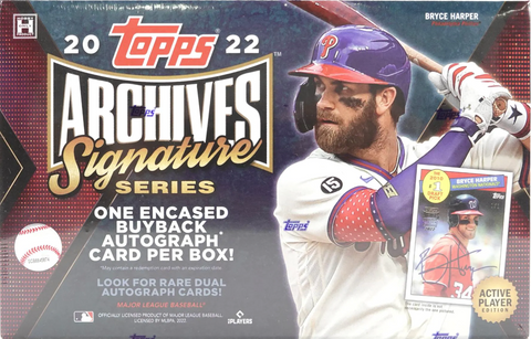 2022 Topps Archives Signature Series Baseball Box