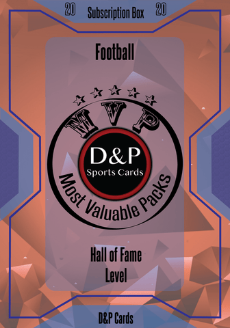 MVP Subscription Box - Football - Hall of Fame Level - D&P Sports Cards