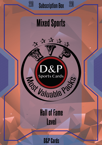 MVP Subscription Box - Mixed Sports - Hall of Fame Level - One Time Purchase - D&P Sports Cards