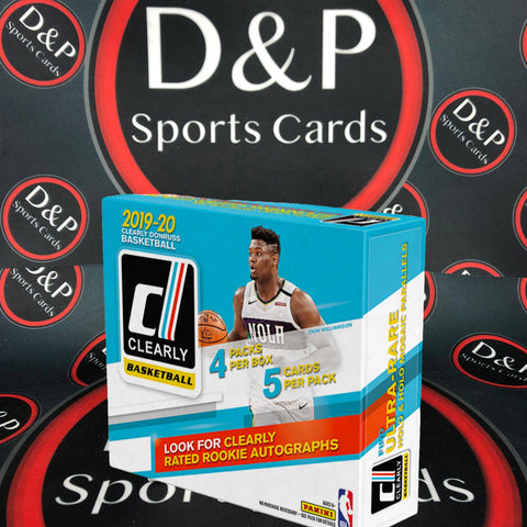 2019-20 Panini Clearly Donruss Basketball Hobby Box - D&P Sports Cards