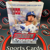 2020 Topps Stadium Club Chrome Baseball Hobby Box - D&P Sports Cards